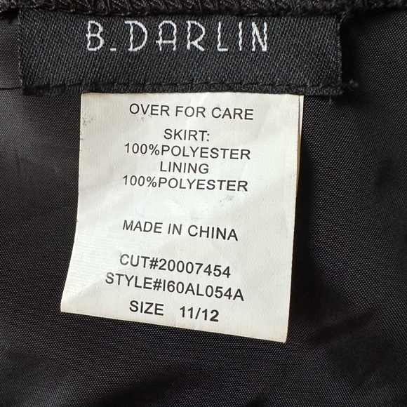 B. Darlin Floral Full Maxi Skirt Women’s Black and Pink Sz 11/12 - Picture 6 of 9